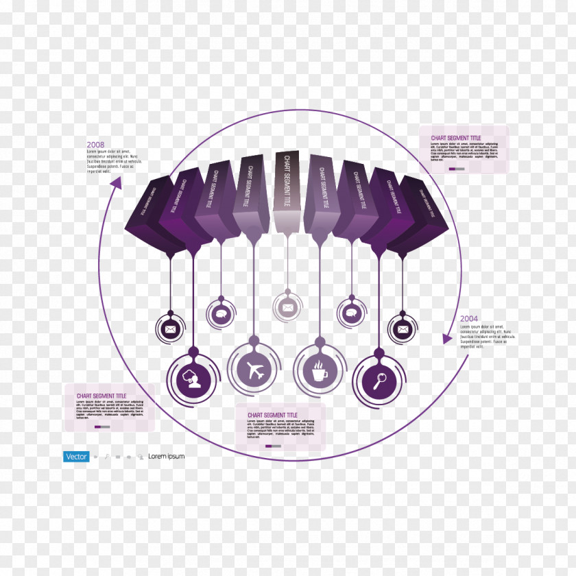 Purple Creative Perspective Ppt Infographic Illustration PNG