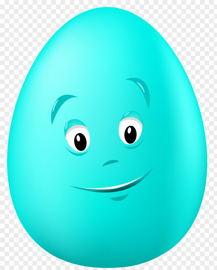 Transparent Easter Blue Egg With Face Clipart Picture Chicken Clip Art PNG