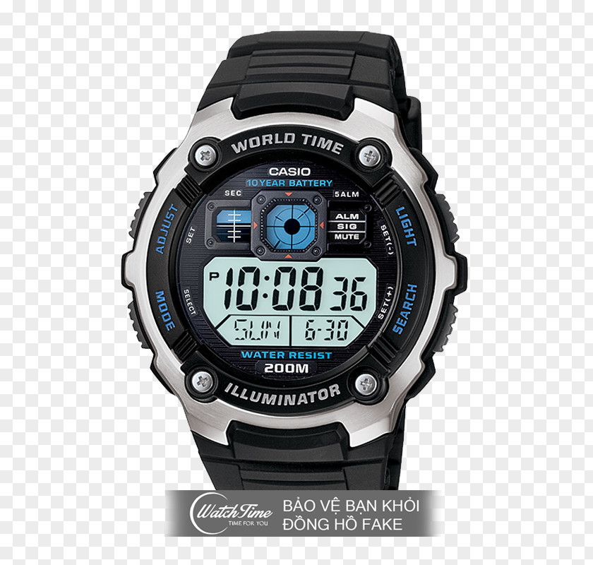 Watch Casio Water Resistant Mark Illuminator G-Shock PNG