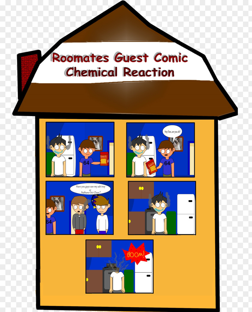 Chemical Reaction Guest Comic Strip DeviantArt Roommate PNG