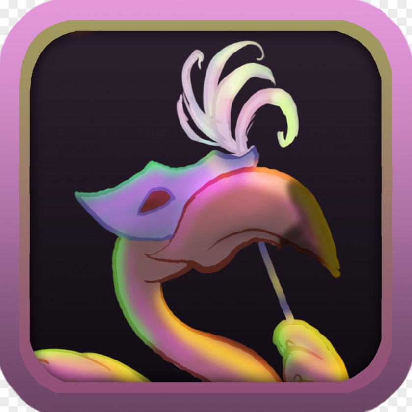 Flamingos Purple Violet Cartoon PNG