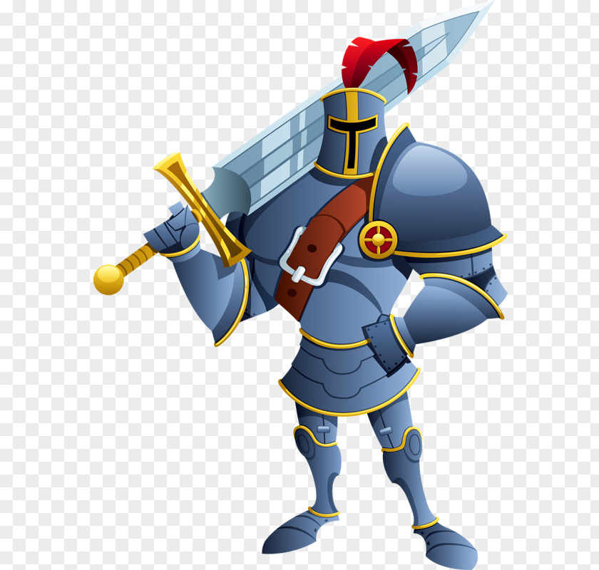 Hand-painted Warrior Knight Cartoon Royalty-free Illustration PNG