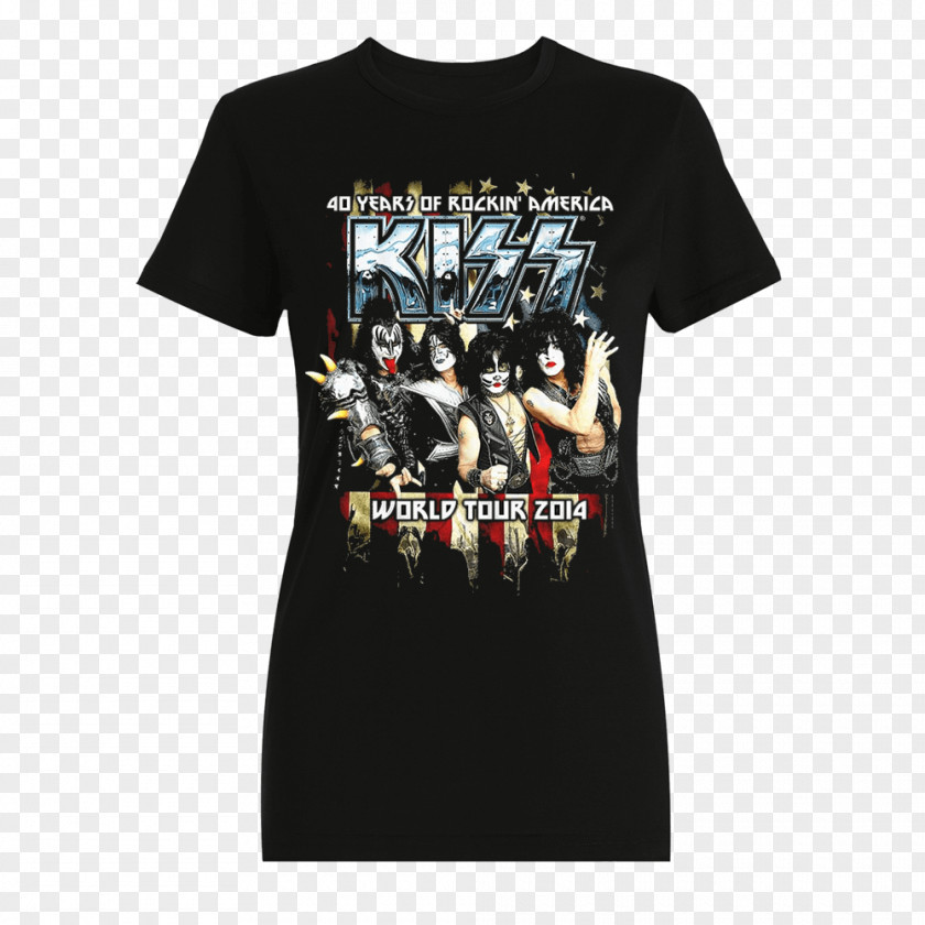 T-shirt Kiss Paul Stanley Peter Criss Male PNG