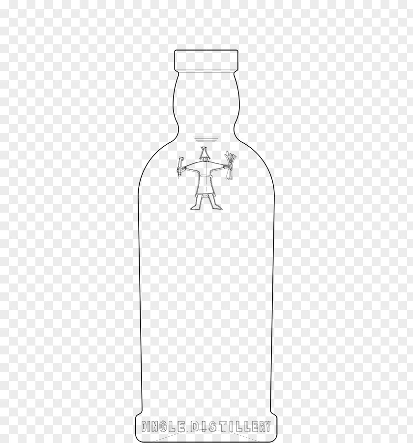 Whisky Bottle Glass Line Angle PNG