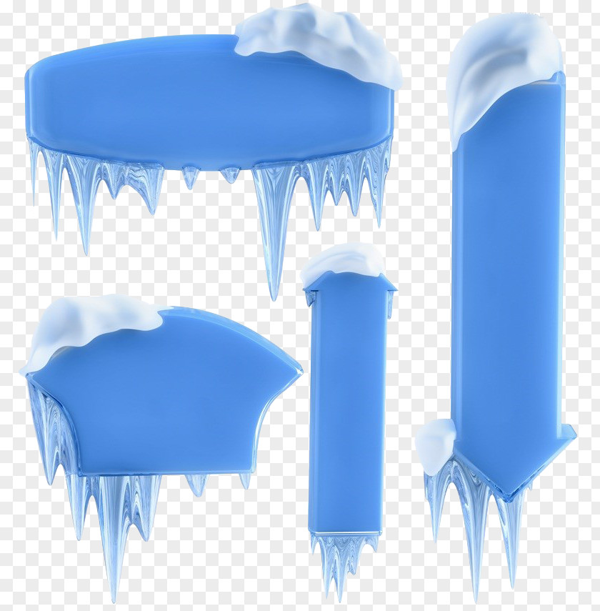 Icicle Title Banner Winter Stock Photography Illustration Snow PNG