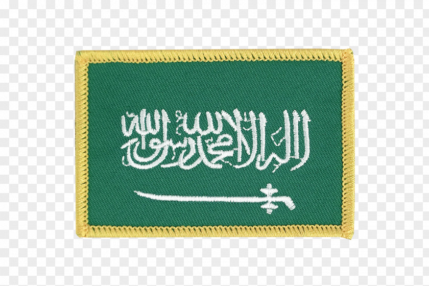 Saudi Flag Of Arabia Fahne Embroidered Patch PNG