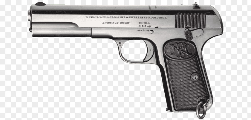 Weapon TT Pistol FN Model 1903 7.62 Mm Caliber Gun PNG