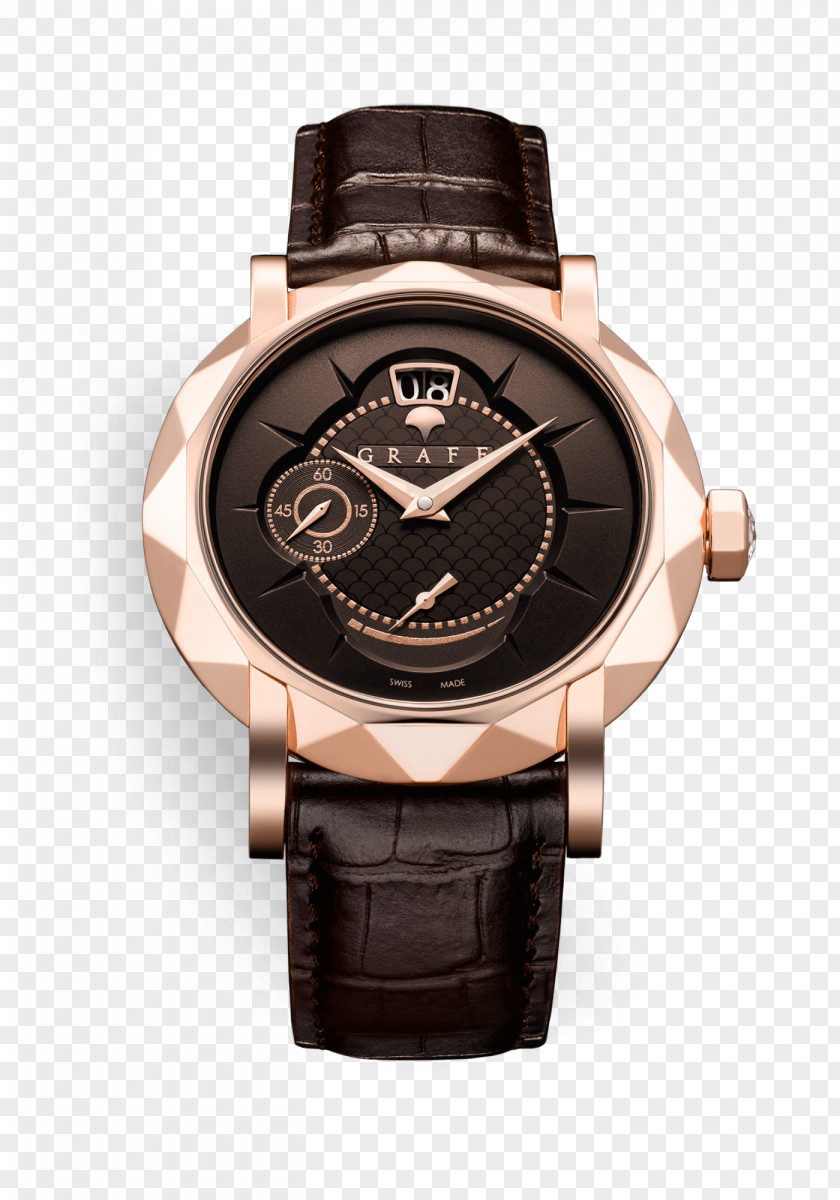 Brown Indicator Graff Diamonds Automatic Watch Omega SA Clock PNG