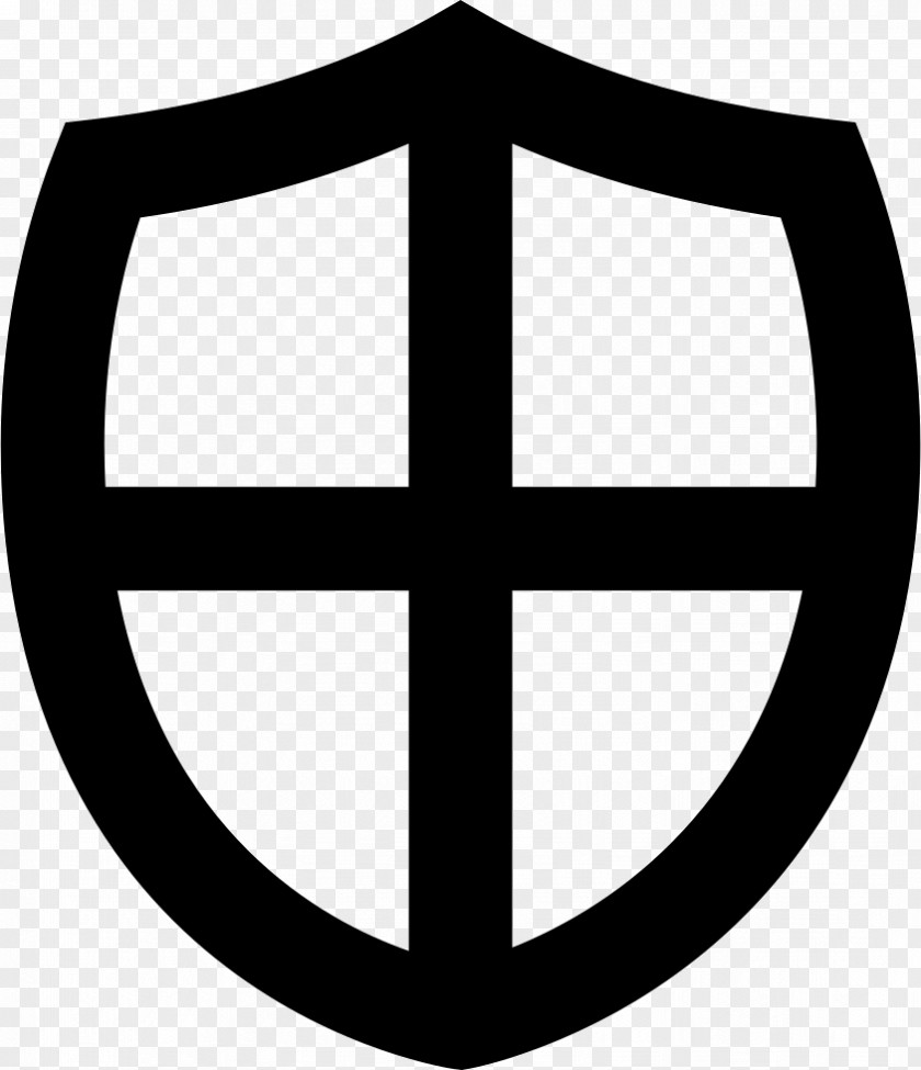 Shield With Cross Symbol Download Clip Art PNG