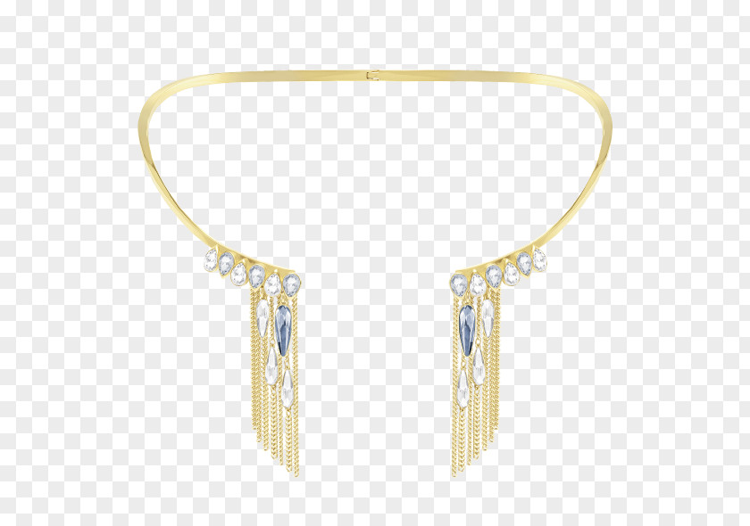 Necklace Earring Gold Plating Crystal PNG