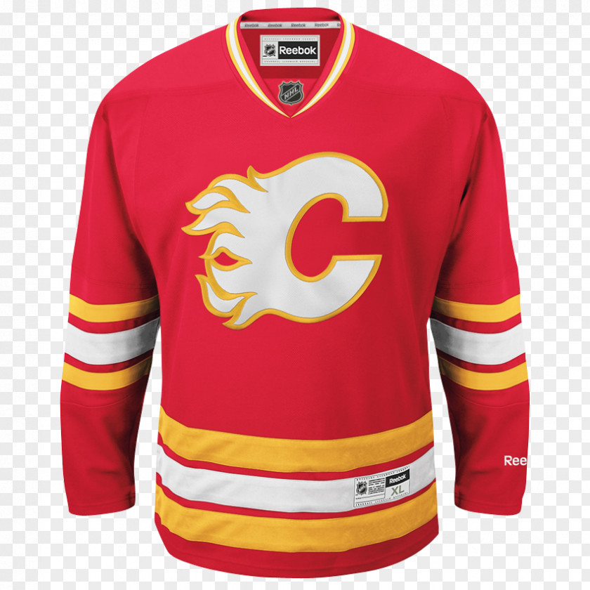 Reebok Calgary Flames National Hockey League Third Jersey PNG