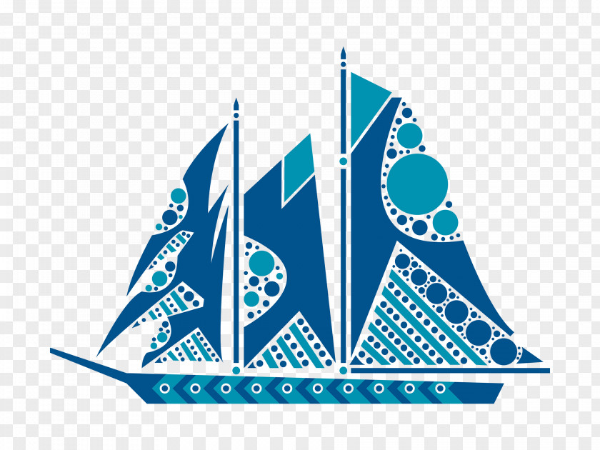 Sailboat Logo Caravel Brand Font PNG