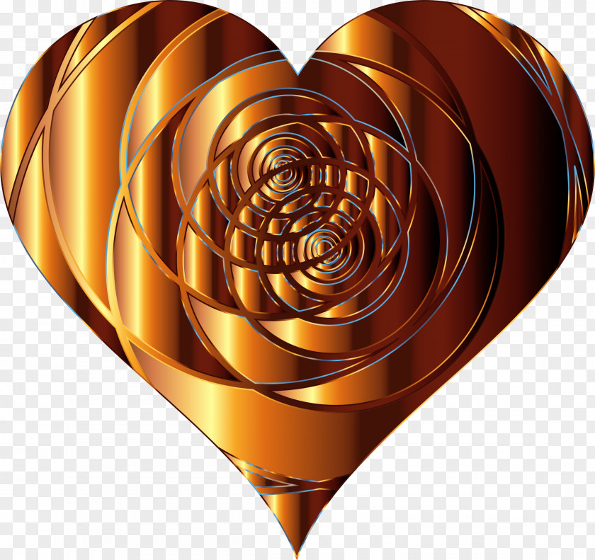 Spiral Heart Clip Art PNG