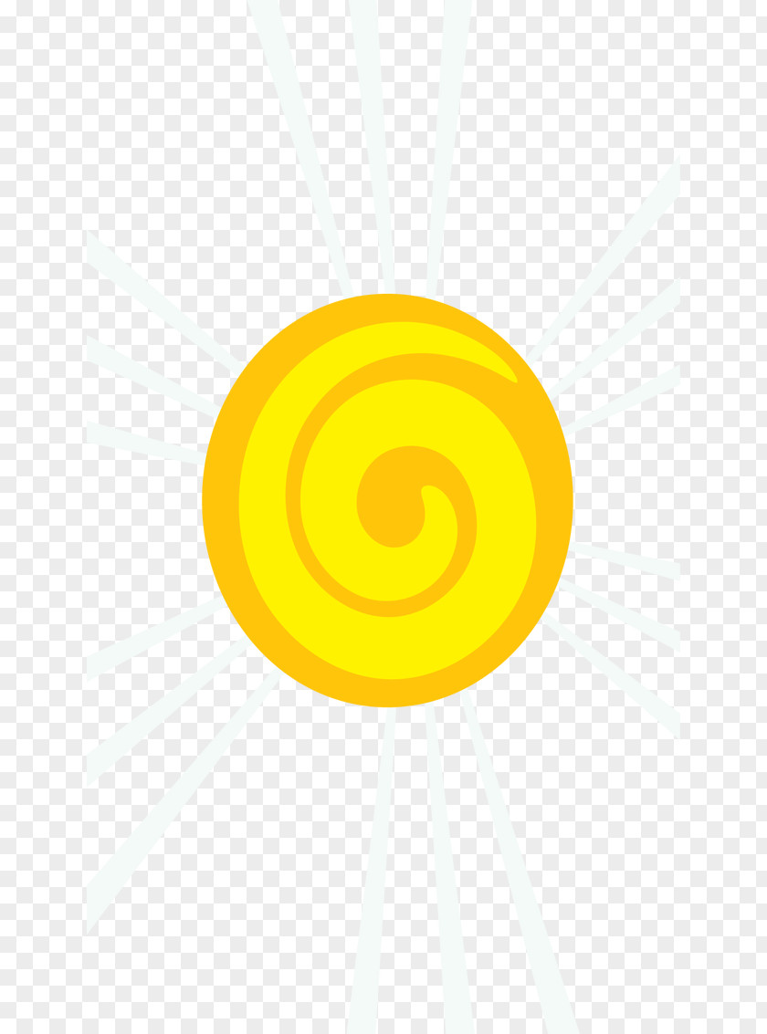 Hand-painted Cartoon Sun Yellow Circle Font PNG