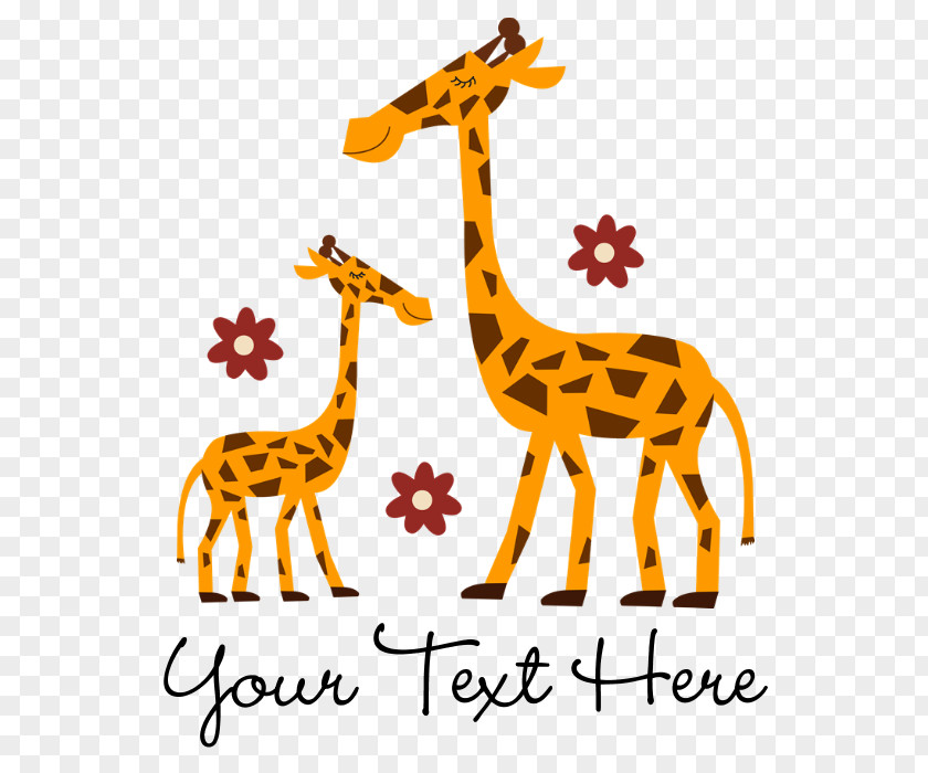 Logo Fawn Giraffe Cartoon PNG