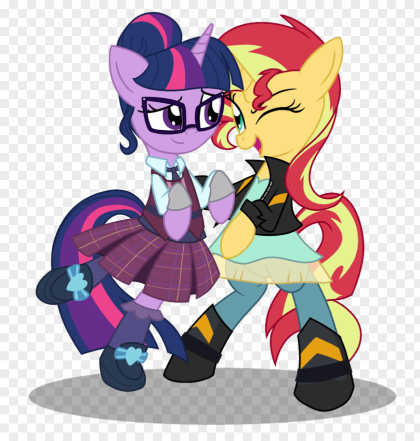 Twilight Sparkle Sunset Shimmer DeviantArt Rarity PNG