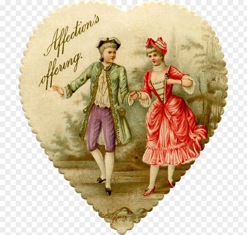 Valentine's Day Victorian Era Heart Cupid Love PNG