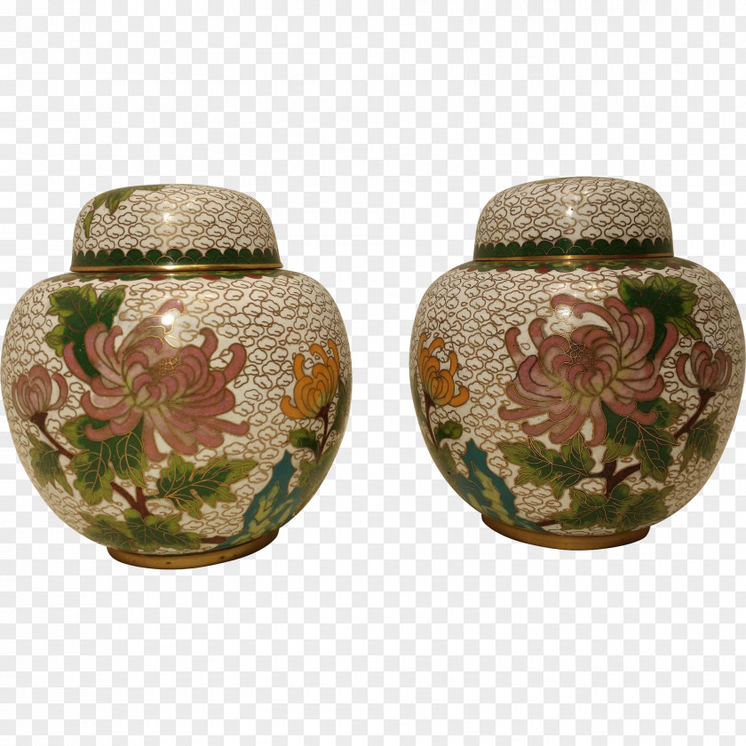 Vase Cloisonné Chinese Ceramics Jar PNG