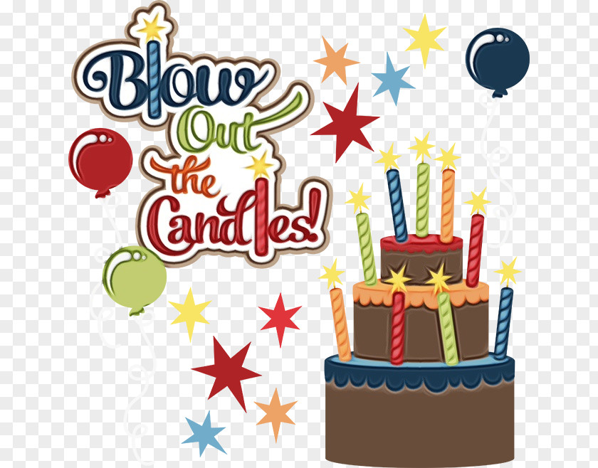 Baked Goods Party Supply Happy Birthday Cake PNG