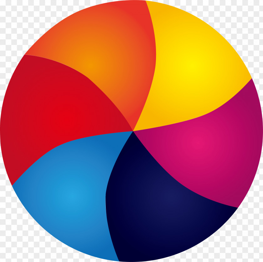 Colorful Circle Spinning PNG