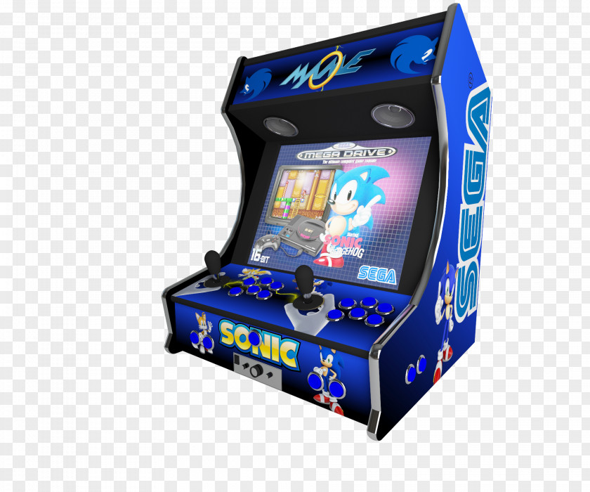 Grendizer Arcade Cabinet SegaSonic The Hedgehog Game Amusement PNG
