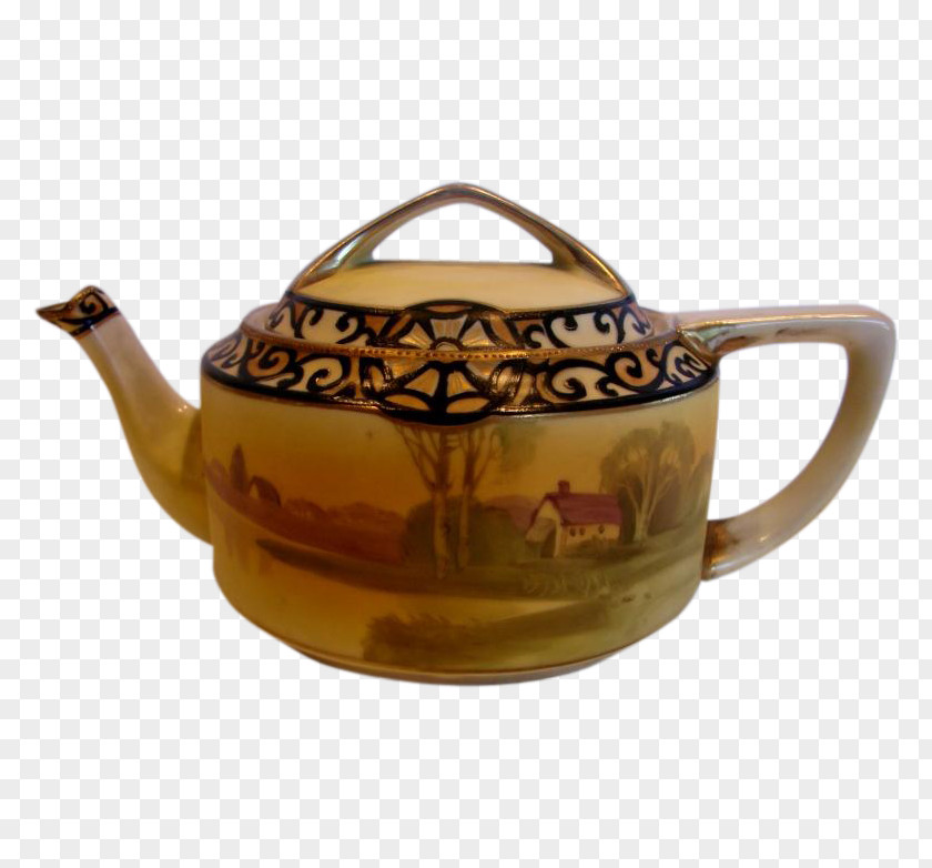 Hand Painted Teapot Kettle Tea Set Creamer PNG