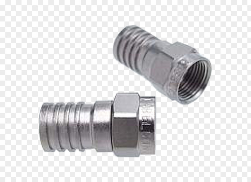 Cabel F Crimp RG-6 Fastener Electrical Connector PNG