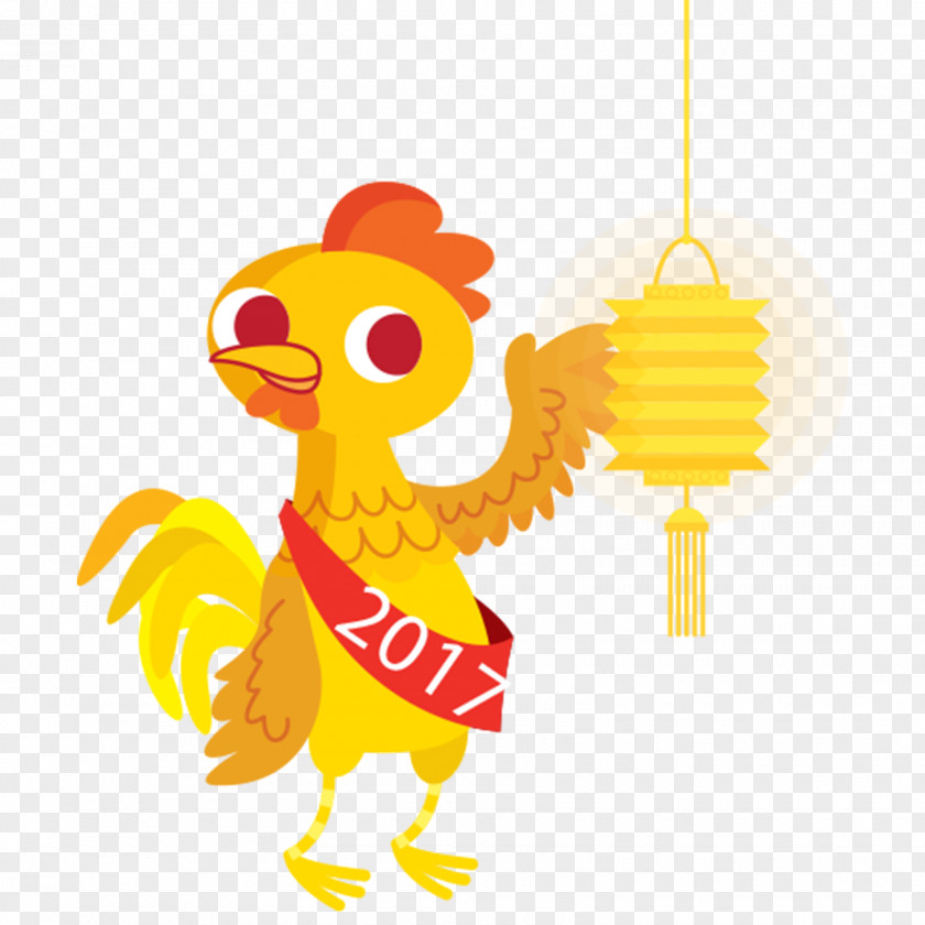Chicken And Lantern Vector Download Rooster PNG