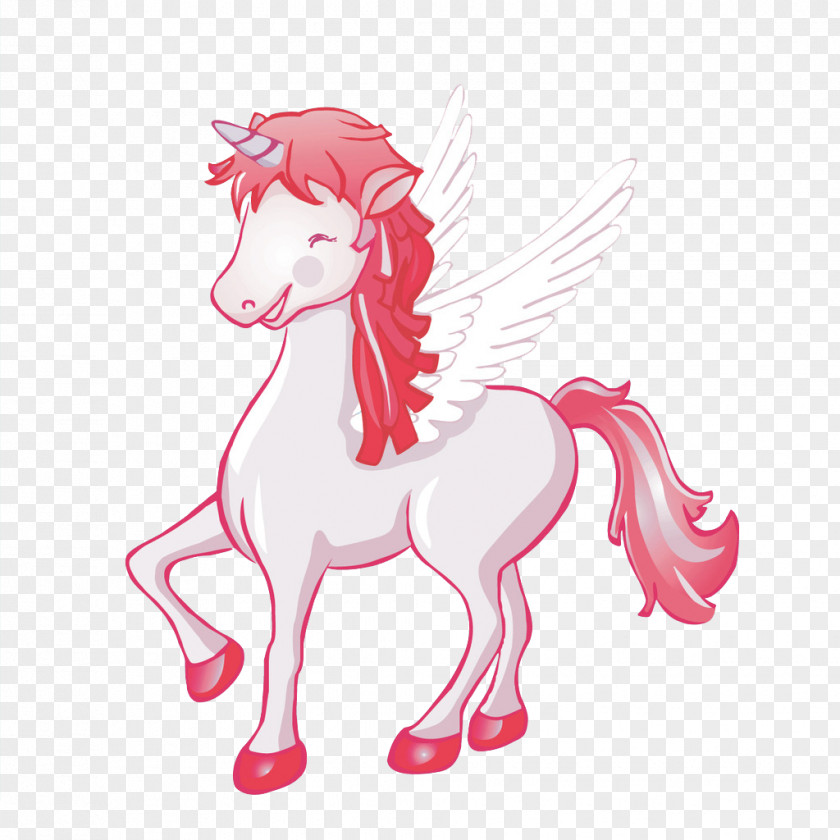 Pegasus Horse Cartoon Illustration PNG