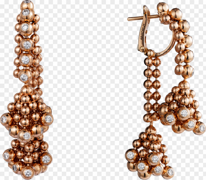 Jewellery Earring Pearl Cartier Diamond PNG