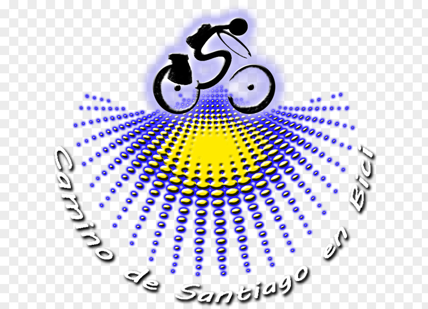 Santiago De Compostela Camino Bicycle Pilgrim Logo PNG