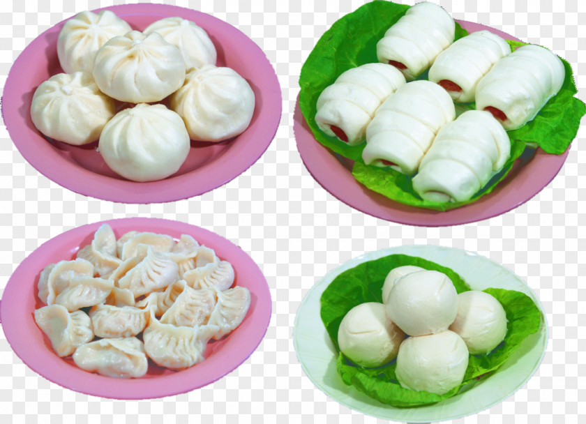 Spring Roll Bun Dumplings Vector Baozi Dim Sum Cha Siu Bao Mantou PNG