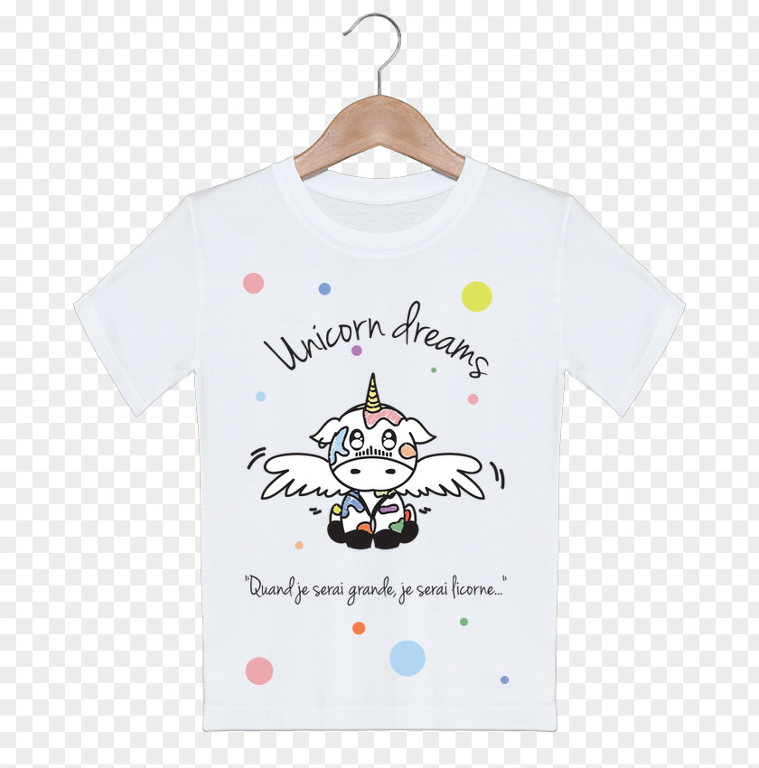 White Unicorn Long-sleeved T-shirt Collar Button PNG