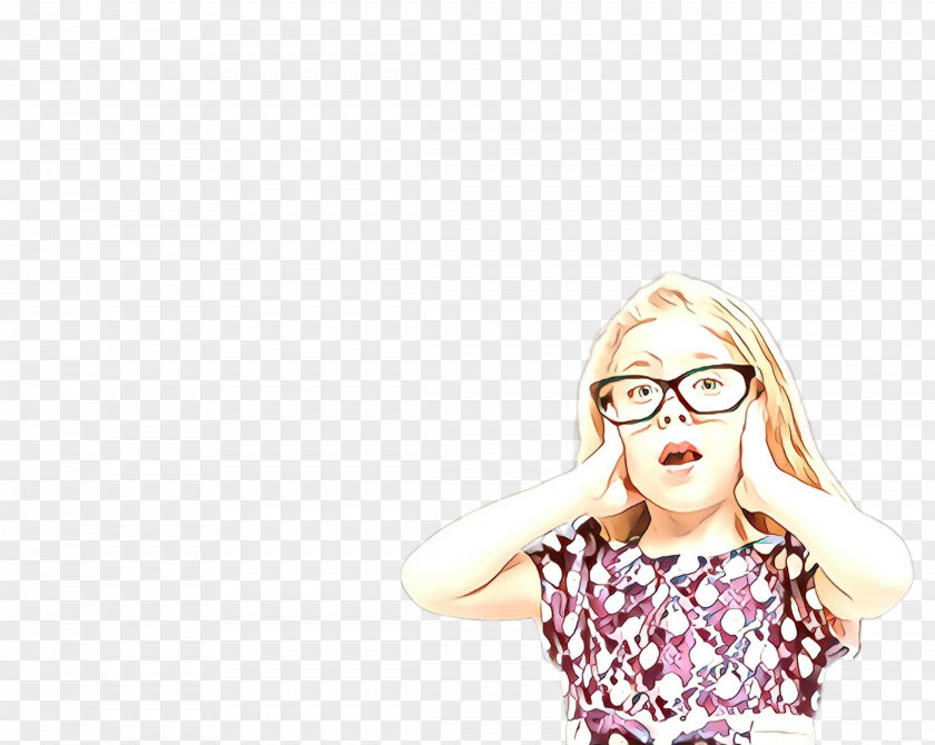Blond Beauty Glasses PNG