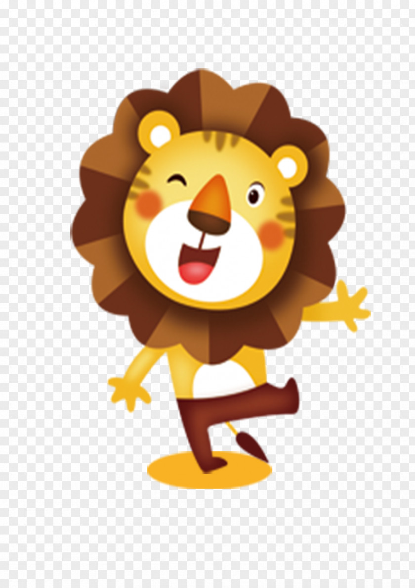 Cartoon Lion Dance Tiger PNG