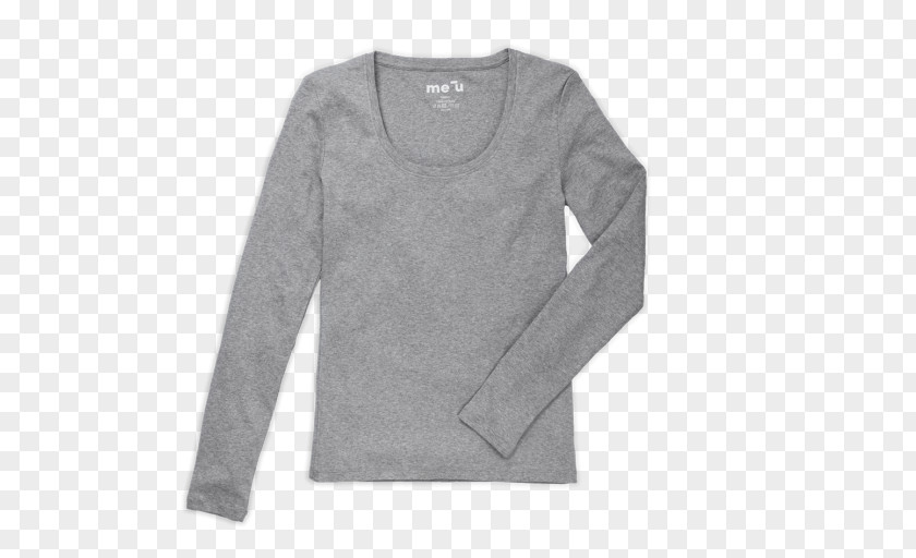 T-shirt Sleeve White Sweater Grey PNG