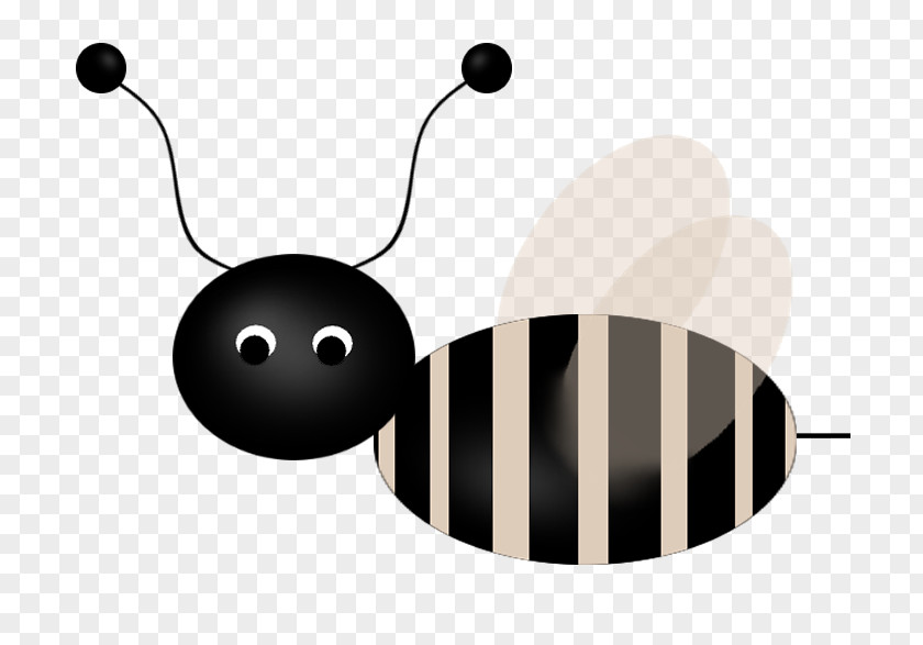 Black Bee Insect Light PNG