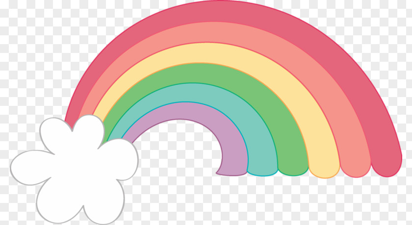 Hand-painted Rainbow Illustration PNG