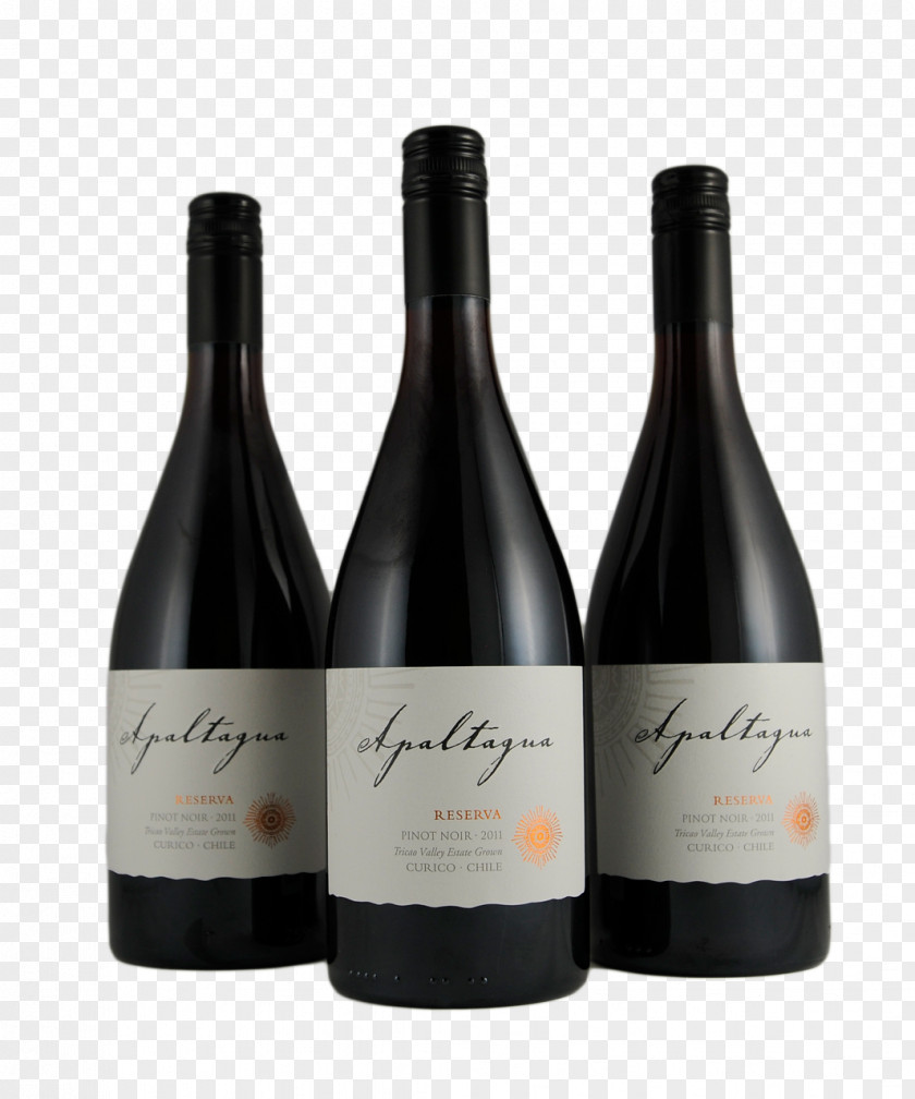 Pinot Noir Wine Glass Bottle PNG