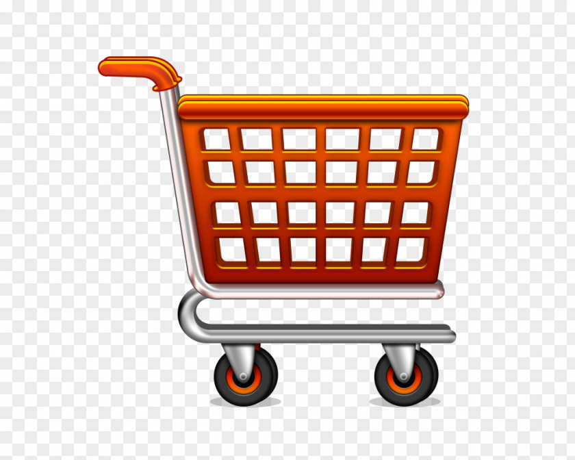 Red Shopping Cart Online Icon PNG