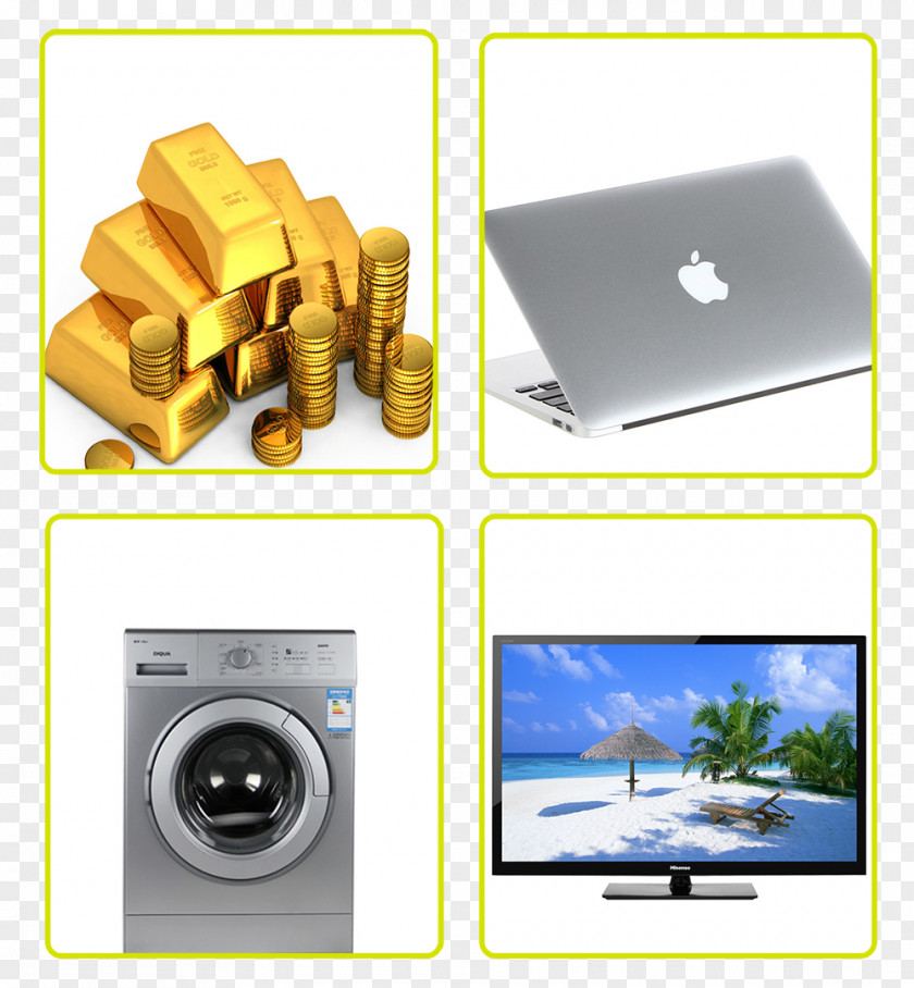 Apple Laptop Gold Bar As An Investment PNG