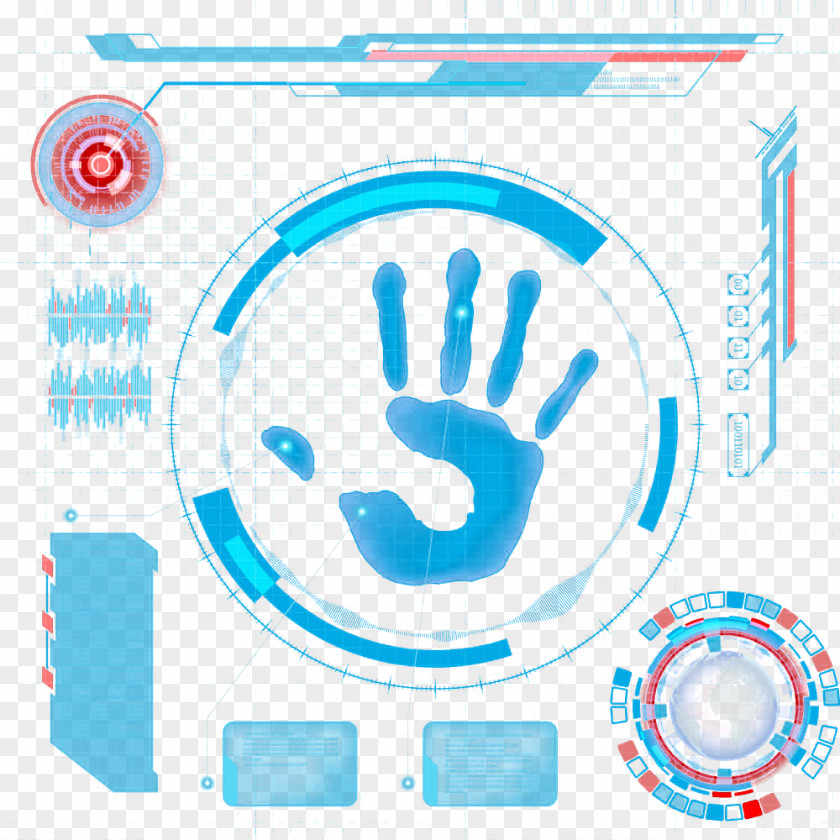 Recognition Of Science And Technology Light Effect Blue Icon PNG