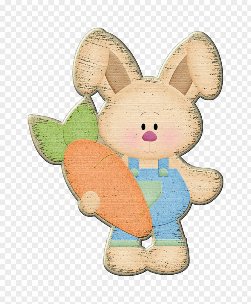 Simple Word Art Easter Bunny Stuffed Animals & Cuddly Toys PNG