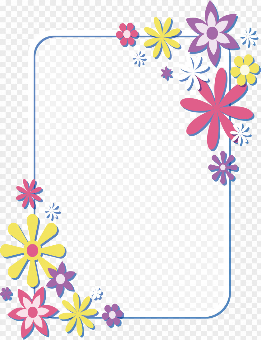 Color Daisy Decorative Box Common Clip Art PNG