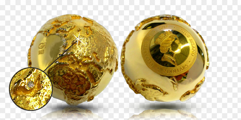 Golden Globe Coin Gold Metal Silver Jewellery PNG