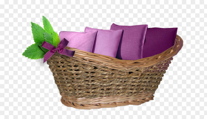 Home Accessories Flower Wicker Basket Violet Storage Purple PNG