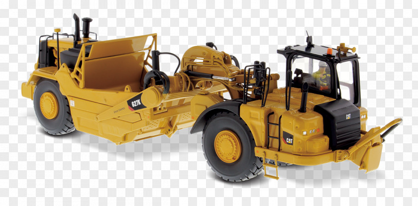 Tractor Caterpillar Inc. Wheel Tractor-scraper Die-cast Toy Bulldozer PNG