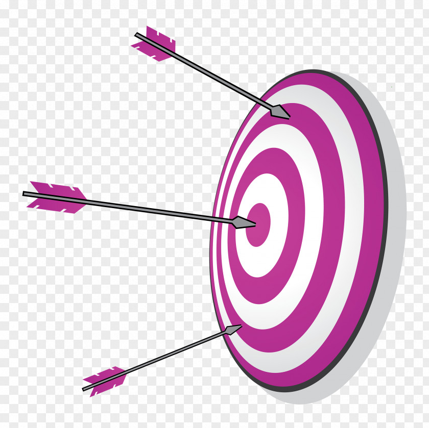 Purple Target Archery Shooting Clip Art PNG