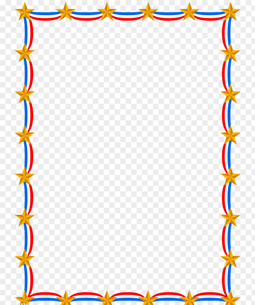 Stars Border Picture Frame Star PNG