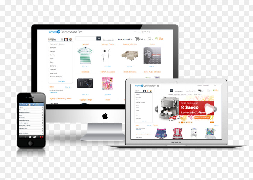 Ecommerce Web Development E-commerce Design PNG